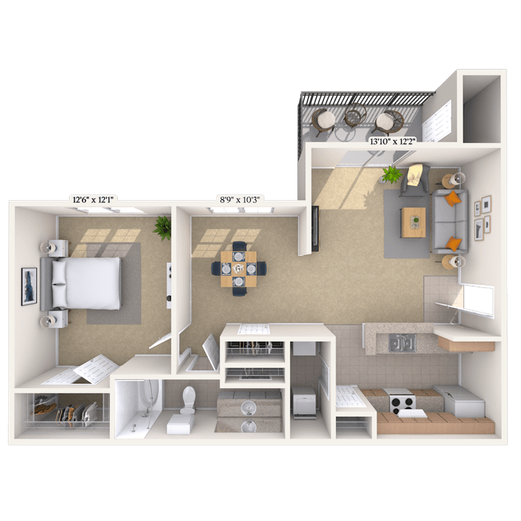 Floorplan image of unit 011810