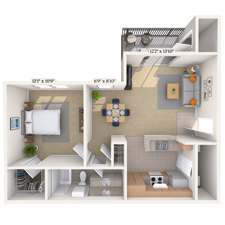 Floorplan image of unit 012032