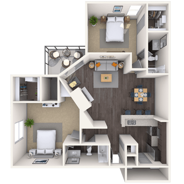 Floorplan image of unit 06622