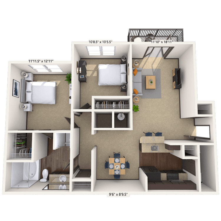Floorplan image of unit 088324