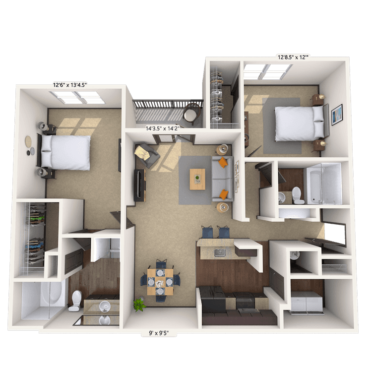 Floorplan image of unit 1010218
