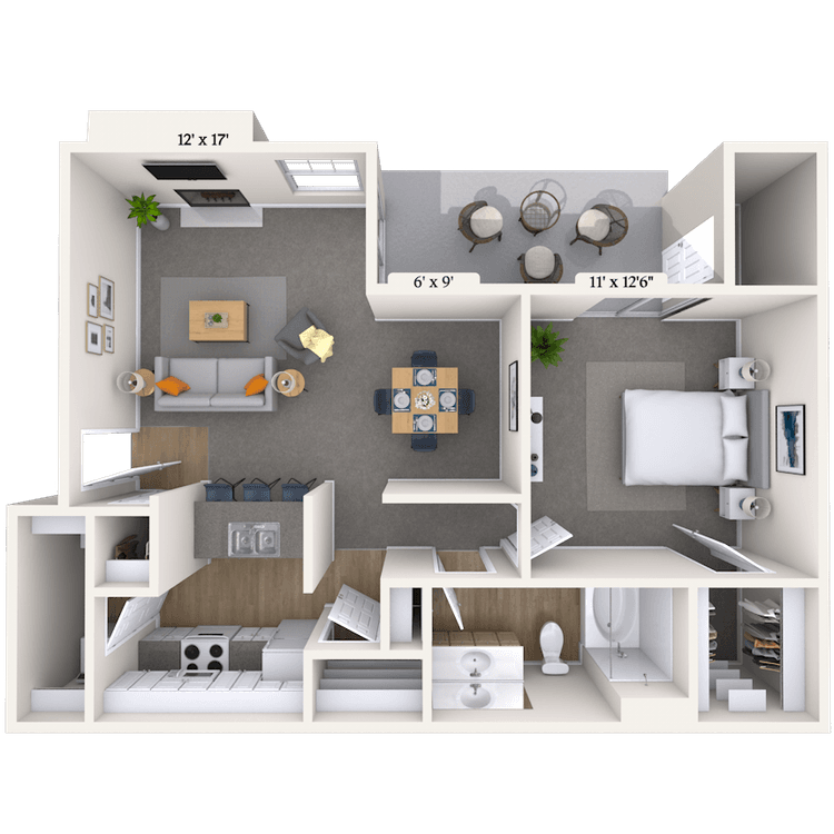 Floorplan image of unit 060616