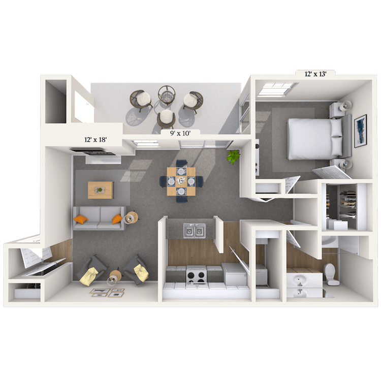 Floorplan image of unit 121207