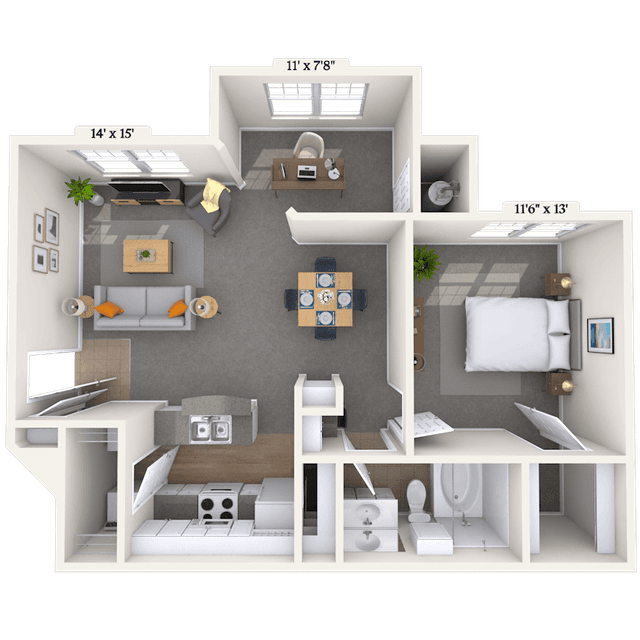 Floorplan image of unit 040427
