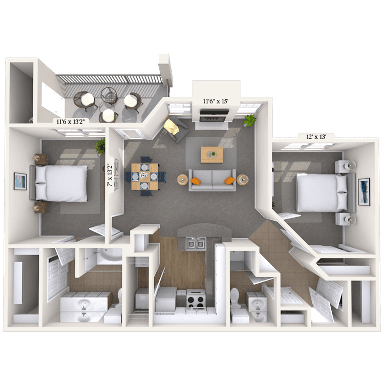 Floorplan image of unit 171733