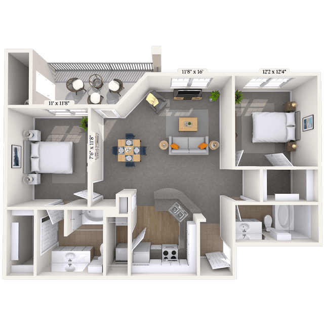 Floorplan image of unit 080835