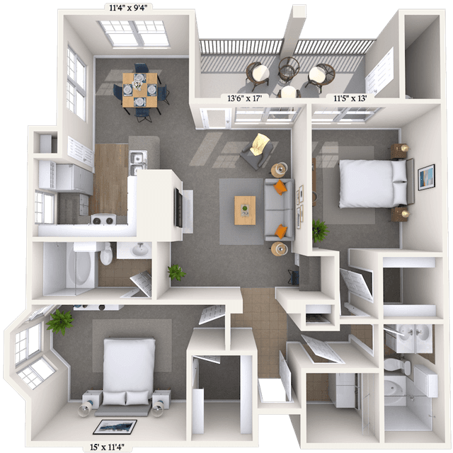 Floorplan image of unit 101031