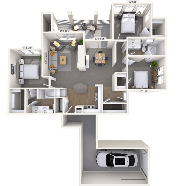 Floorplan image of unit 212116