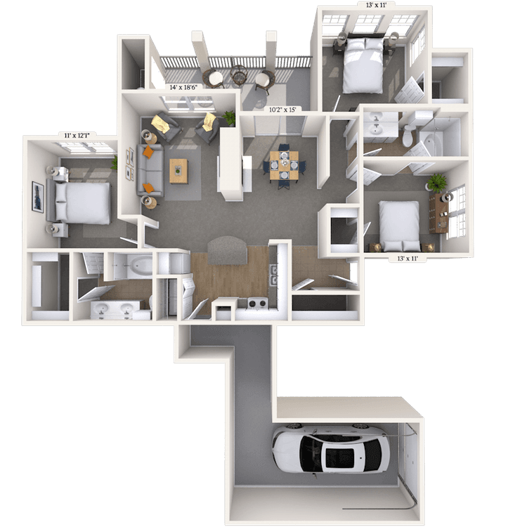 Floorplan image of unit 212116