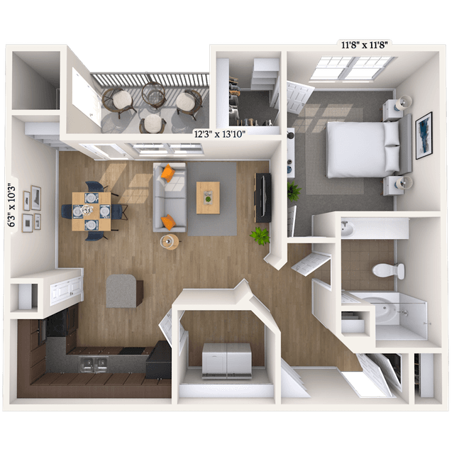 Floorplan image of unit 070726