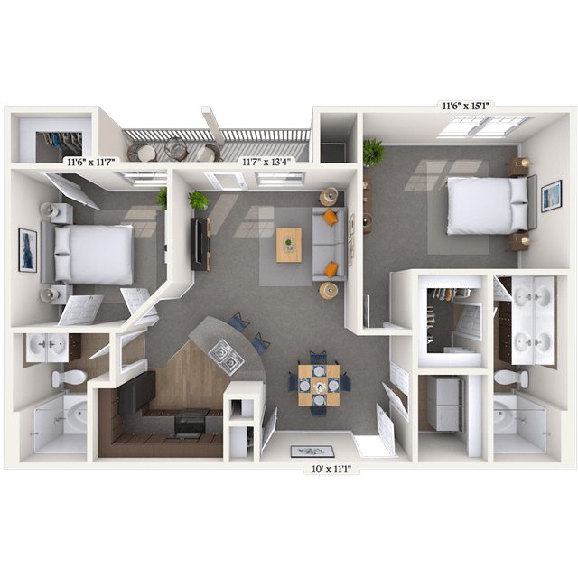 Floorplan image of unit 383816