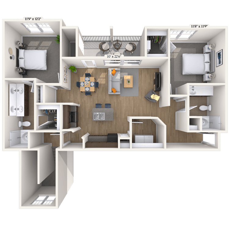Floorplan image of unit 050521