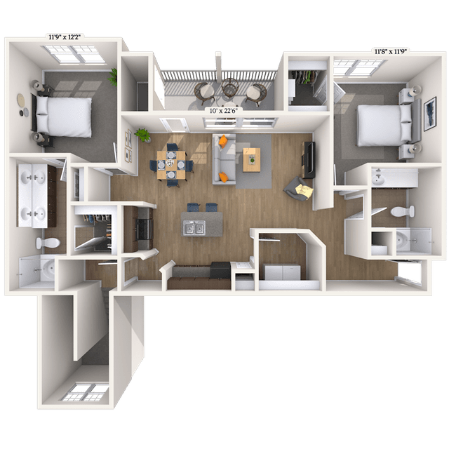 Floorplan image of unit 121218