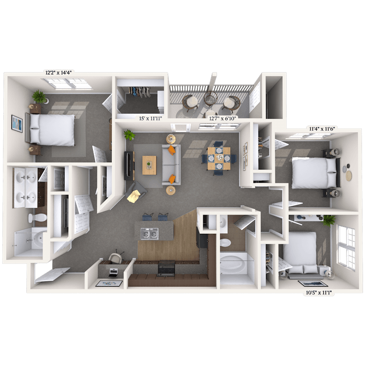 Floorplan image of unit 383828