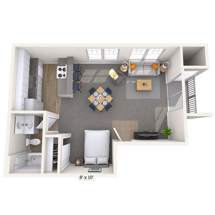 Floorplan image of unit 04412