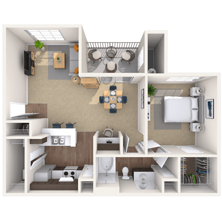 Floorplan image of unit 16205