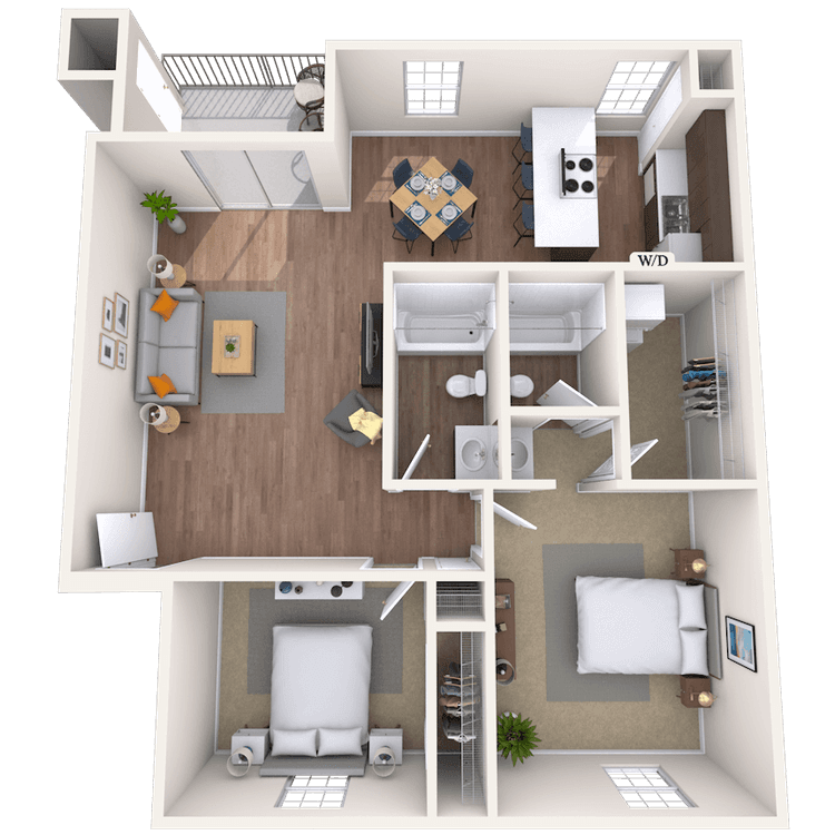 Floorplan image of unit 212103