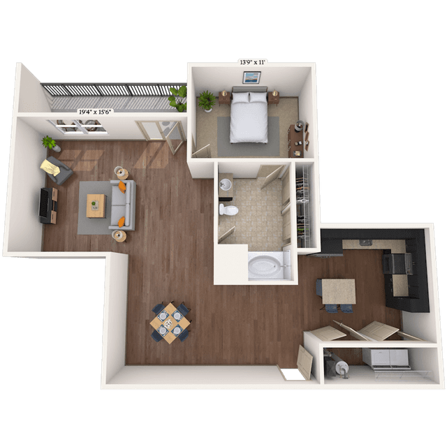 Floorplan image of unit 013073