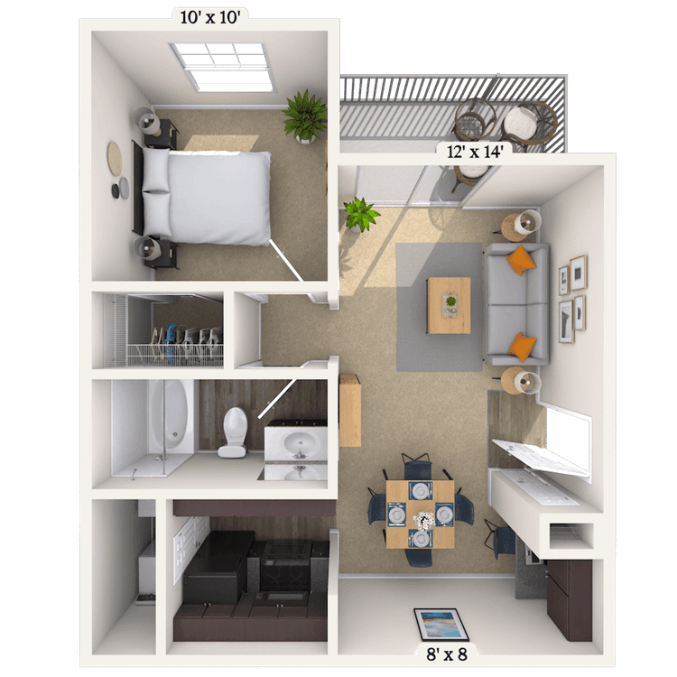 Floorplan image of unit 03326