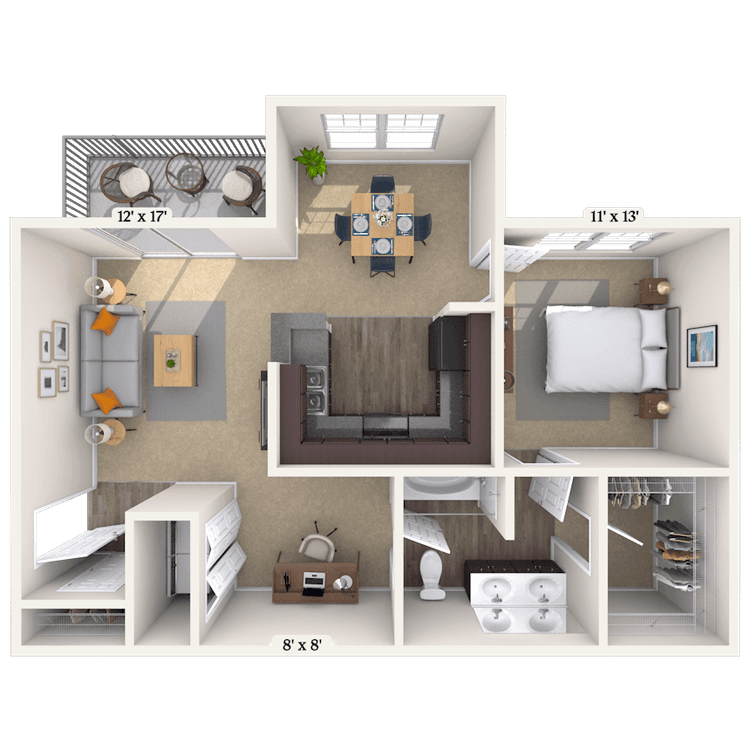 Floorplan image of unit 05523