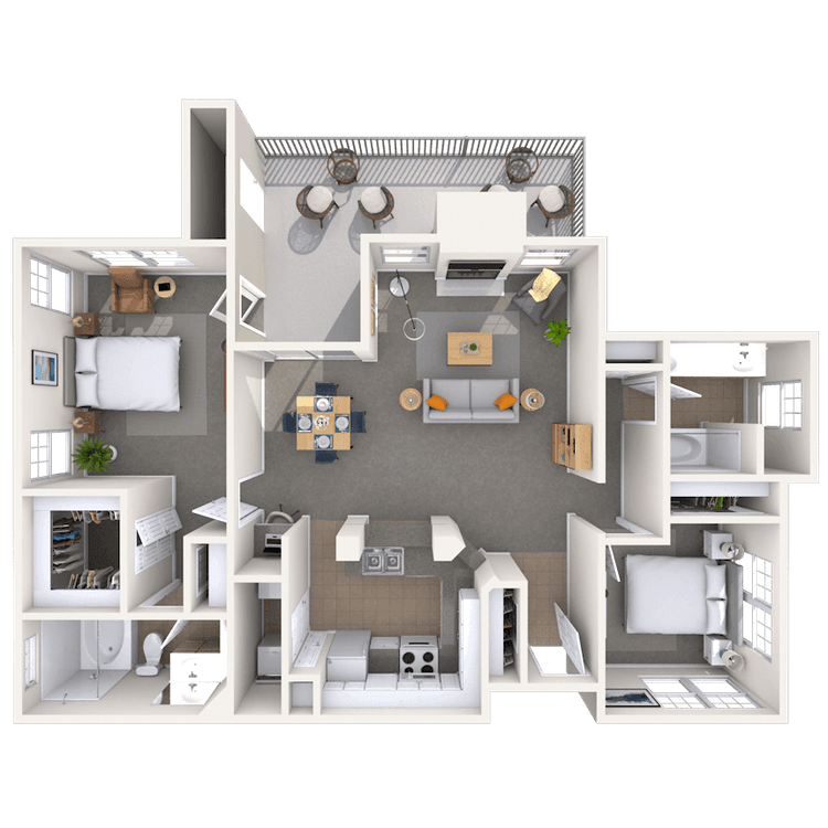 Floorplan image of unit 101035