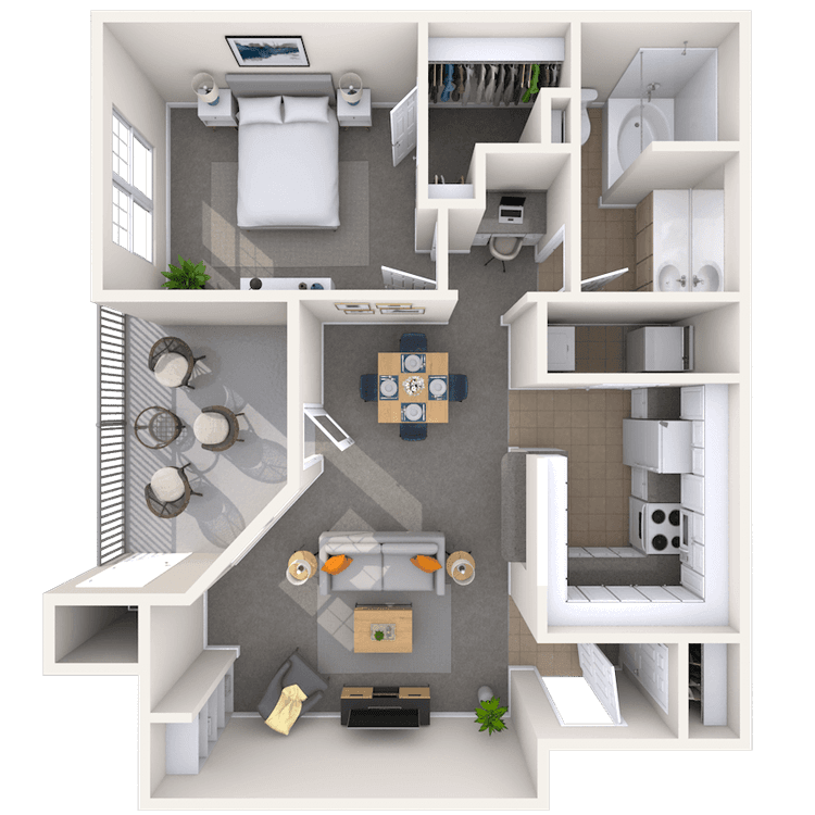 Floorplan image of unit 111124
