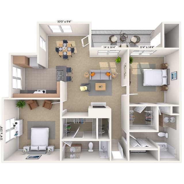 Floorplan image of unit 05522
