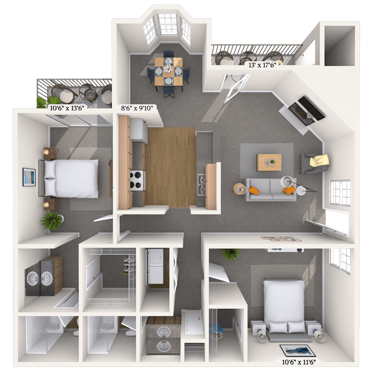 Floorplan image of unit 070701