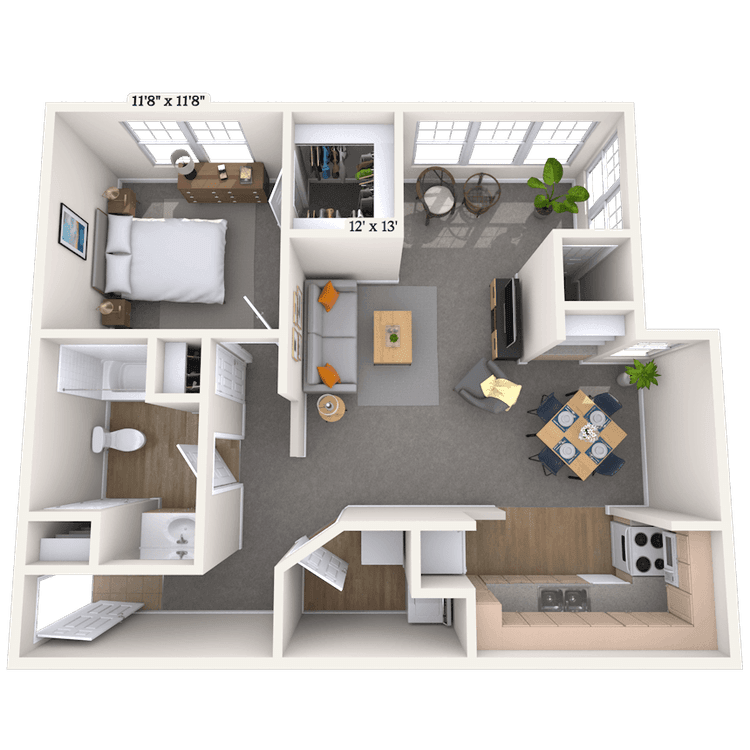 Floorplan image of unit 07735