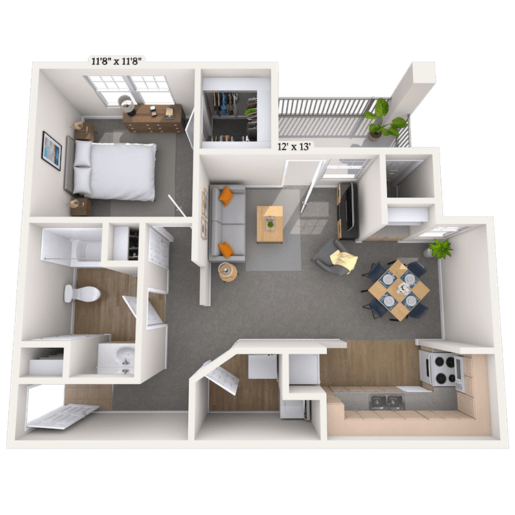 Floorplan image of unit 07738