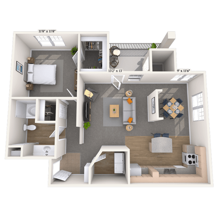 Floorplan image of unit 08821