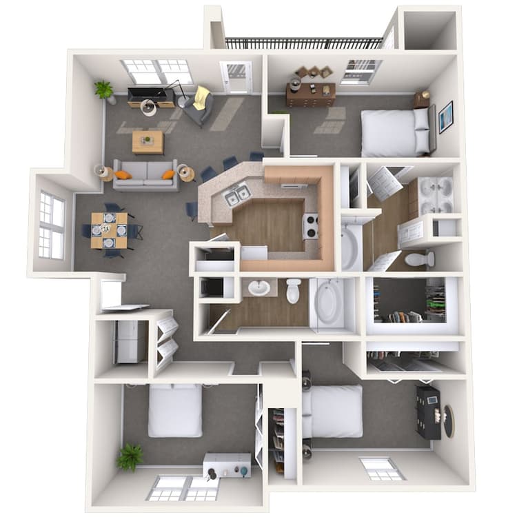 Floorplan image of unit 011110