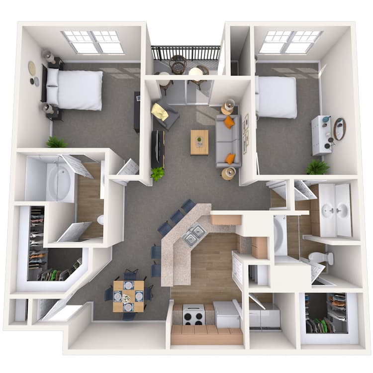 Floorplan image of unit 01437