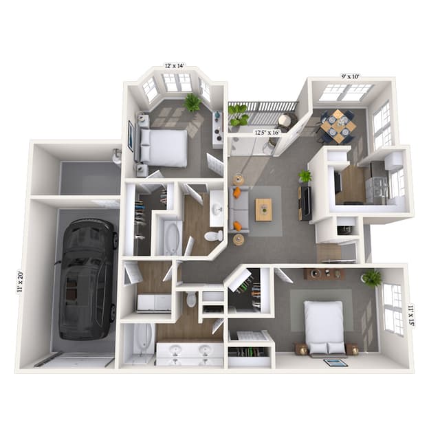 Floorplan image of unit 003310