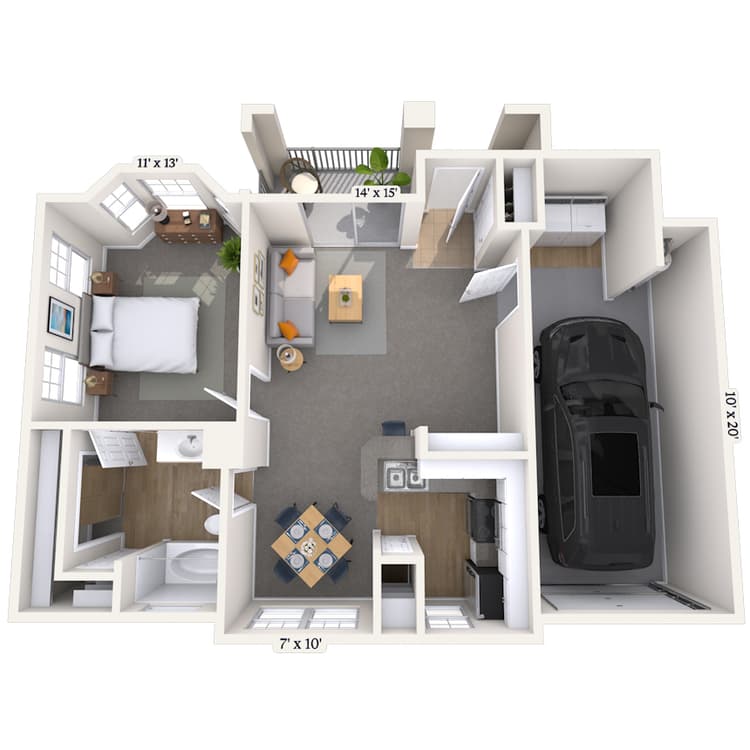 Floorplan image of unit 003320