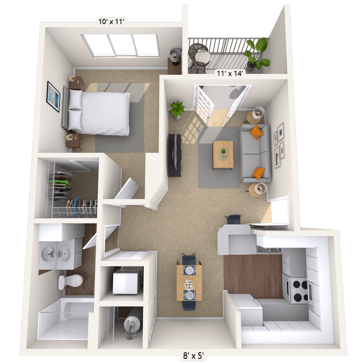 Floorplan image of unit 005513