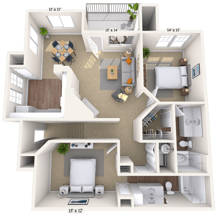 Floorplan image of unit 006604