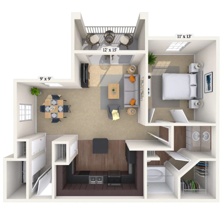 Floorplan image of unit 5302