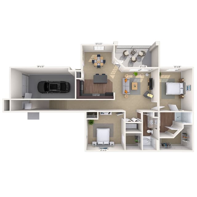 Floorplan image of unit 7202