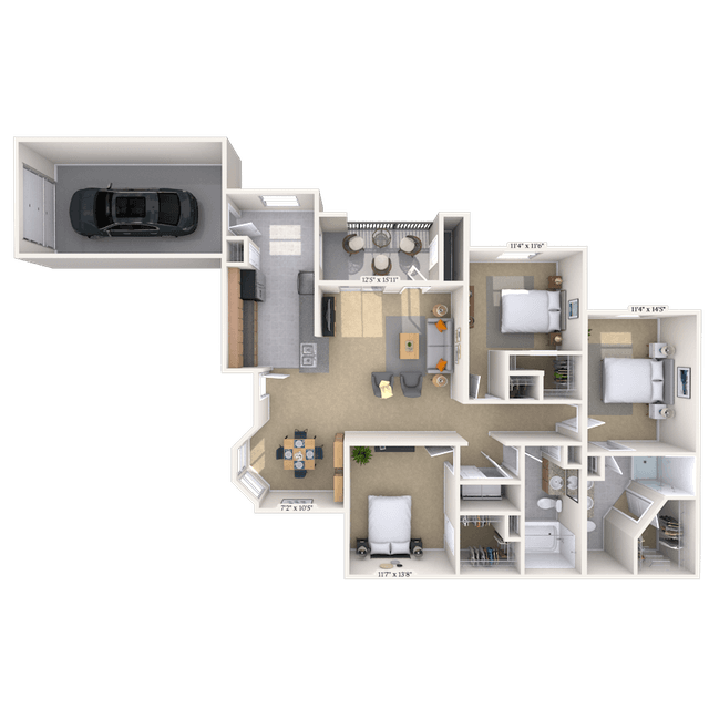 Floorplan image of unit 1010208