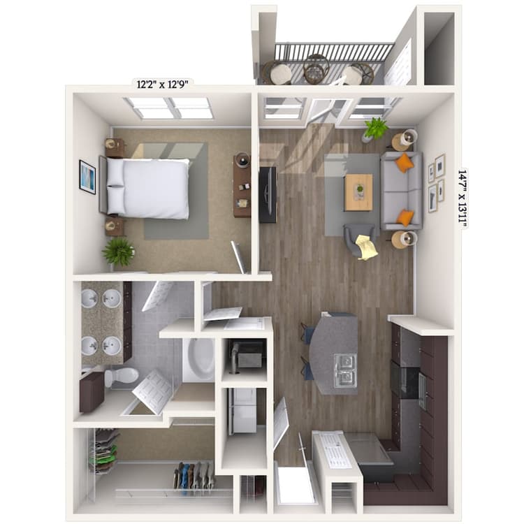 Floorplan image of unit 9301
