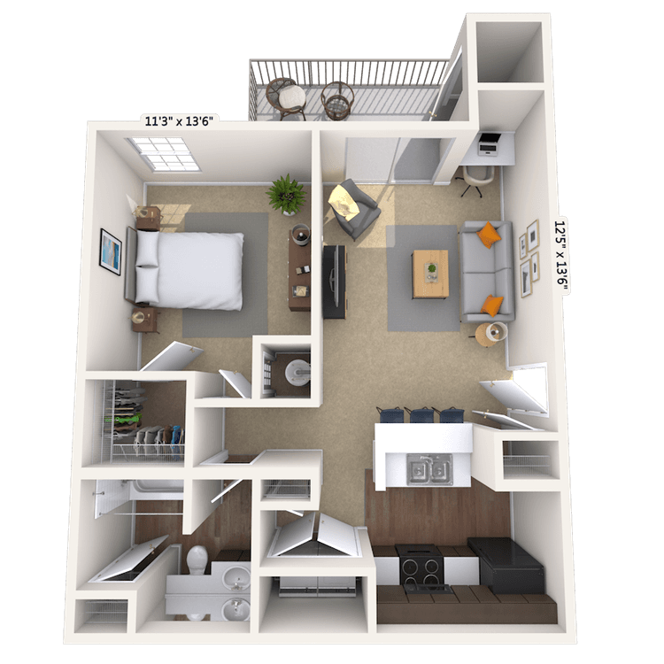 Floorplan image of unit 010124