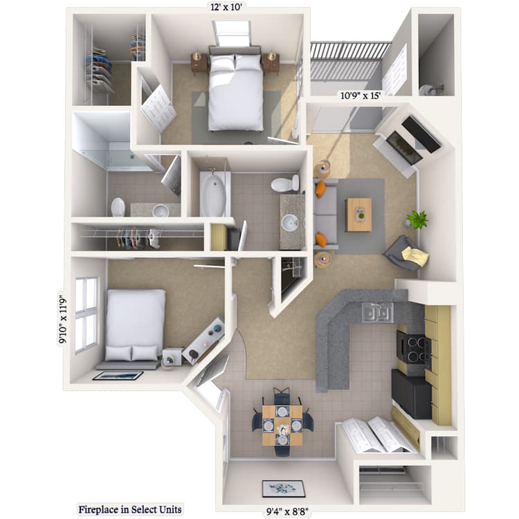 Floorplan image of unit 012003