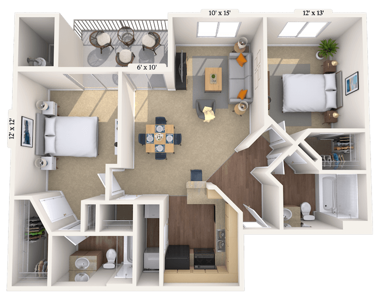 Floorplan image of unit 072031