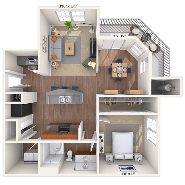 Floorplan image of unit 202088