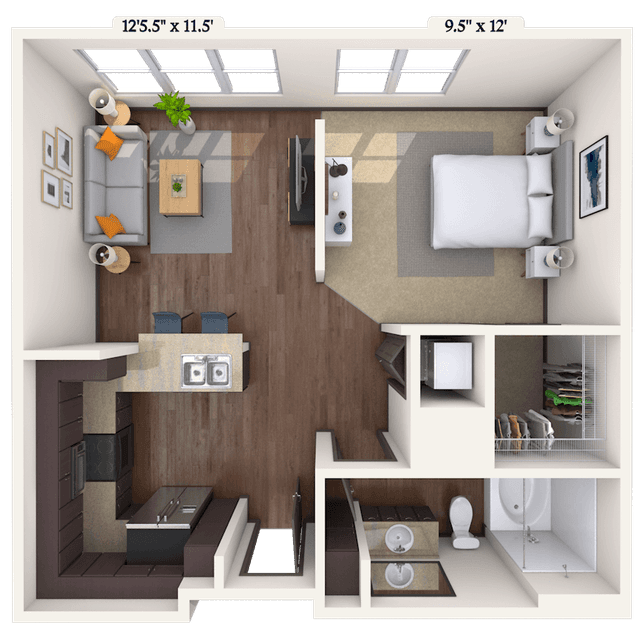 Floorplan image of unit 3029