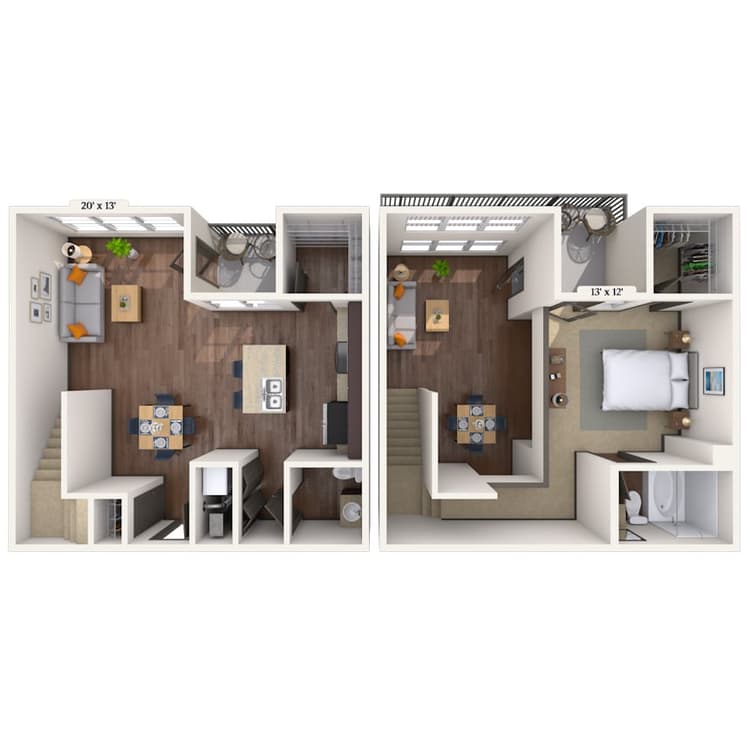 Floorplan image of unit 1041