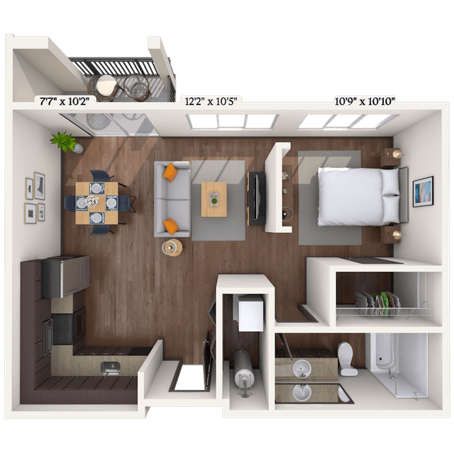 Floorplan image of unit 3005