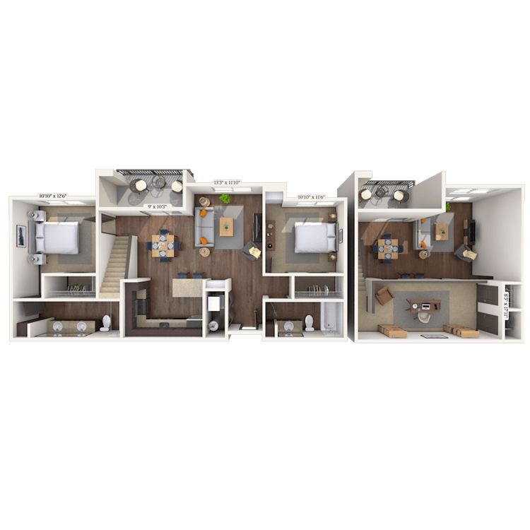 Floorplan image of unit 4026