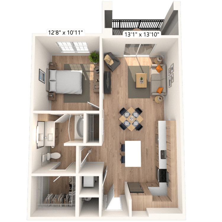 Floorplan image of unit 37305